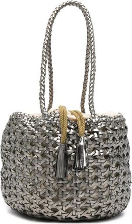 Dragon Diffusion Small Juventus Braided Bucket Bag
