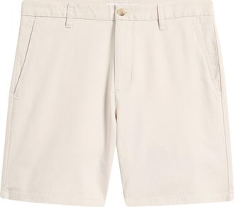 Nordstrom Stretch Cotton Chino Shorts in Grey Moonbeam at Nordstrom, Size 36