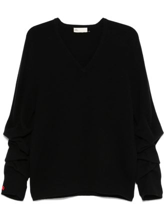 Tory Burch Trui met ruches - Zwart