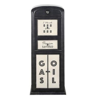 Maisons du monde Mueble de almacenaje surtidor de metal negro y blanco