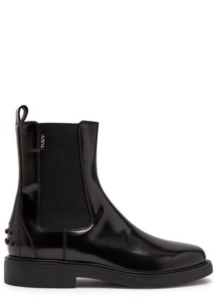 Tod's Gomma 20L Patent Leather Chelsea Boots - Black - 36 (IT36/ UK3)