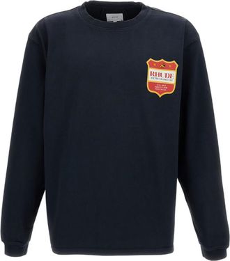 Rhude Black Graphic Logo T-Shirt