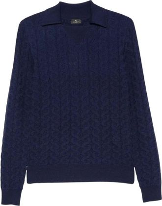 Etro Donna, Maglie, Blu, L, new