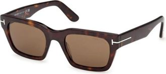 Tom Ford Andy-02 Zonnebril - Heren - Zonnebrillen - Bruin - 53 MM - Accessoires