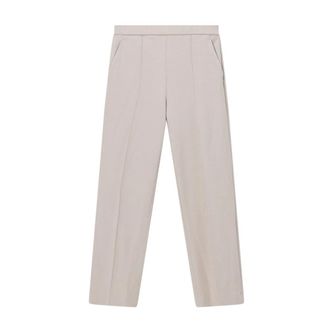 Raffaello Rossi Slim-fit broek - Dames - Broeken - Beige - Maat: XS Zijde