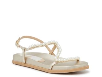 Dolce Vita Womens Dolce Vita Donnie Sandals Gold Metallic Adjustable Strap ZAP1976