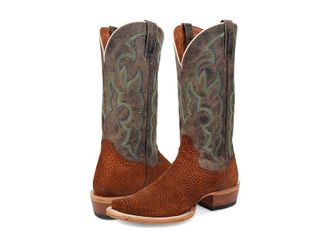 Dan Post Cappy Cowboy Boots Tan/Black : 10.5 2.5E - Extra Wide, Leather
