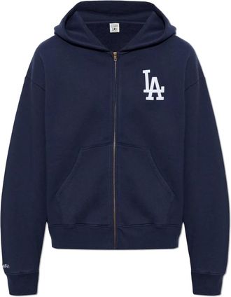 Sporty & Rich S&R x LA Dodgers Zip-Up Hoodie - unisex - Vesten met rits - Blauw - 2XL - Katoen - Hoodies & sweatvesten