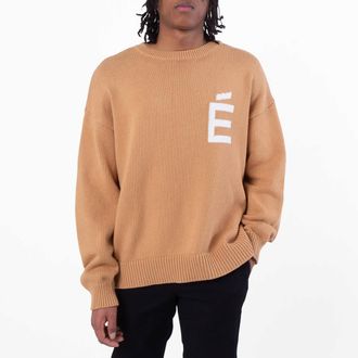 &Eacute;tudes Studio Mens Cotton Roundneck Knitted Sweater
