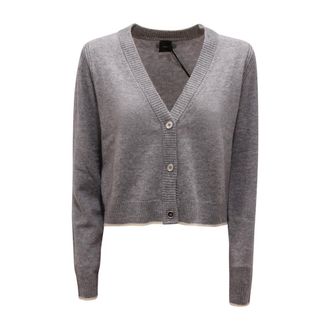 Pinko Stromboli Cardigan - female - PINKO - Cardigans - Gray - M - Knitwear