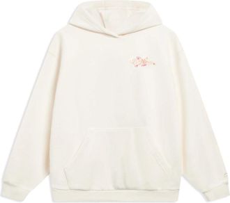 Li-Ning (WMNS) Li-Ning Anything Is Possible Floral Graphic Hoodie Beige AWDT016-1