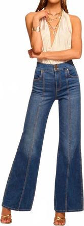 Ramy Brook Tina High-Rise Wide-Leg Jeans In Medium Wash