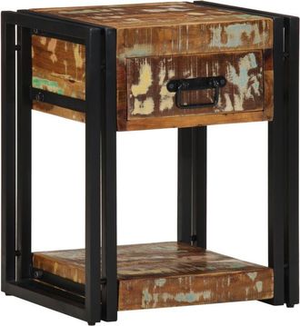 vidaXL Vidaxl - Armario de Noche 40 x 35 x 50 cm madera maciza reciclada