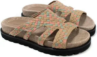 Alberta Ferretti Woven Beige Sandals Size 36