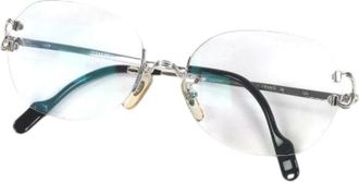 Cartier Pre-owned Accessories, male, Gray, Size: ONE SIZE Pre-owned Trinity Decor Glasses