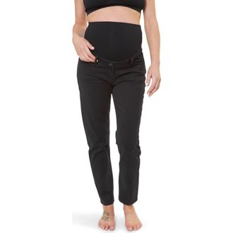 Ripe Hunter Over Bump Crop Jean in Black at Nordstrom, Size Xx-Large 28 Au