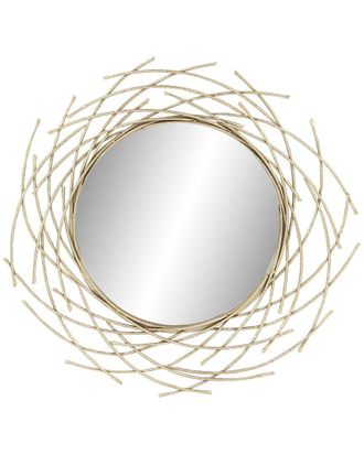 CosmoLiving by Cosmopolitan Cosmoliving By Cosmopolitan Cosmoliving By Cosmopolitan Glam Round Metal Wall Mirror