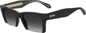 Moschino Zwarte zonnebril Mos 196/S - Dames - Zonnebrillen - Zwart - 53 MM - Accessoires