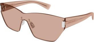 Saint Laurent Accessoires, unisex, Roze, ONE Size, SL 557 Shade Smalle Zonnebril