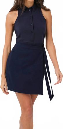 Anatomie Milana Wrap Dress In Navy