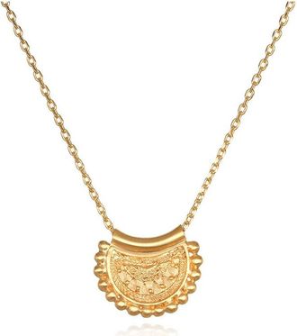 Satya Jewelry Mini Mandala Necklace in Gold at Nordstrom