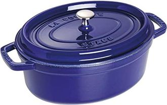 Staub Cacerola/cocotte De Hierro Fundido Ovalada, Di&aacute;metro De 31 Cm, 5,5 L, Azul Oscuro