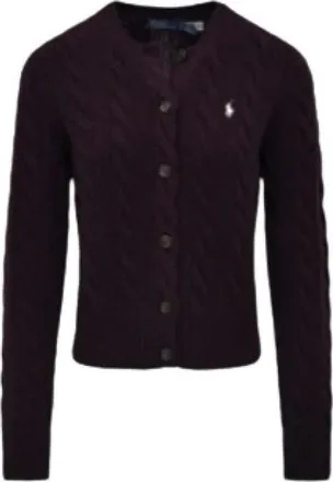 Polo Ralph Lauren Cardigan - Dames - Vesten - Paars - M - Truien & Vesten
