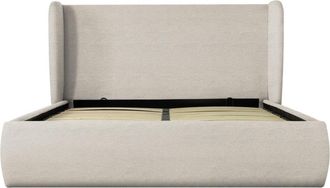 DRAWER Cama con arcón de tela rizada 160x200cm - Beige