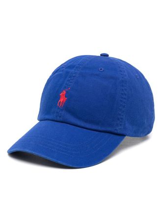 Polo Ralph Lauren logo-embroidered baseball cap - women - Cotton - One Size - Blue
