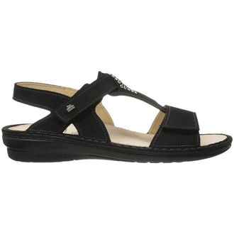 Finn Comfort Calvia Nubuck Womens Casual Sandals - Black - Size:UK 7.5