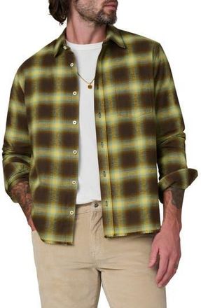 Joe's Keanu Ripped Plaid Button-Up Shirt in Beech Plaid at Nordstrom Rack, Size Xx-Large