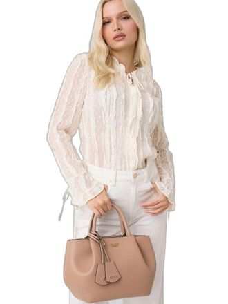 Guess Amorette Girlfriend Shoulder Bag - Beige