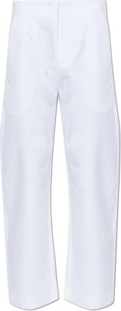 Jacquemus The Gardian pants - Heren - Straight fit broeken - Wit - S - Katoen - Broeken