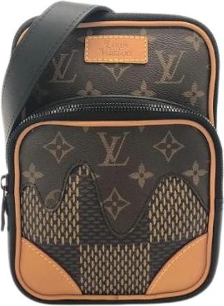 Louis Vuitton Pre-owned Amazon Slingback Damier Giant Shoulder Bag - Dames - Vintage Schoudertas - Bruin - ONE Size - Vintage