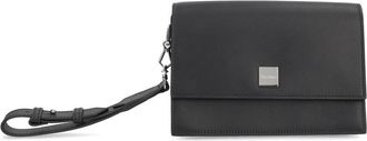 Max Mara Womens Leather Shoulder Bag Black