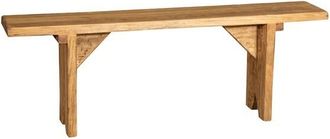 Biscottini International Banco En Madera De Cal Maciza Con Acabado Natural Made In Italy