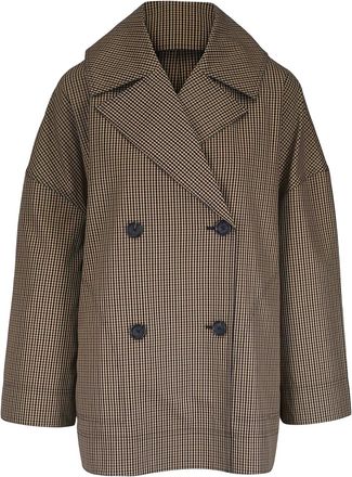 Toteme Giacca doppiopetto a quadri - Marrone