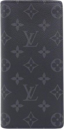 Louis Vuitton Monogram Eclipse Black Coated Canvas Long Wallet (Bi-Fold) (Pre-Owned)