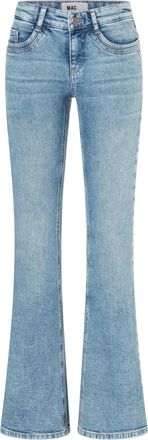 MAC Broeken Bootcut-Jeans MAC DETROIT flared, Damen, Gr. 34, L&auml;nge 34, 90s cool wash, Denim/Jeans, Obermaterial: 99% Baumwolle, 1% Elasthan, bootcut fit lang, Jea