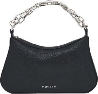 Alexander McQueen Black T-Bar Mini Shoulder Bag