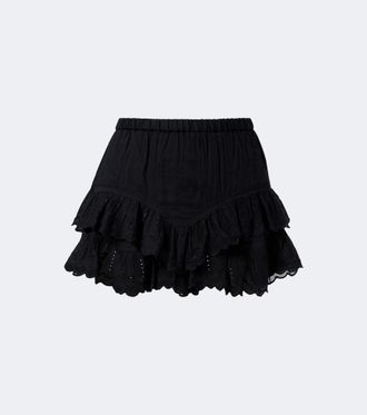 Isabel Marant Jocadia broderie anglaise cotton shorts