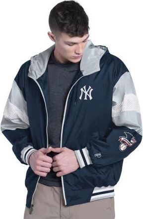 ProPlayer Mens Pro Player Navy/Gray New York Yankees Legacy Lightweight Full-Zip Hooded Jacket at Nordstrom, Size 5X-Large