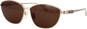 Balenciaga Stijlvolle zonnebril Bb 0358Sk - Dames - Zonnebrillen - Geel - 62 MM - Accessoires