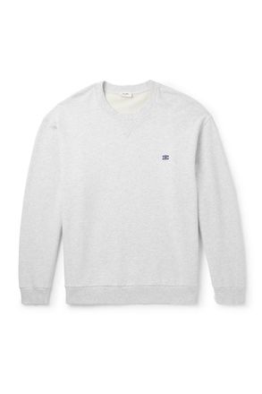 Celine Logo-Embroidered Cotton-Jersey Sweatshirt