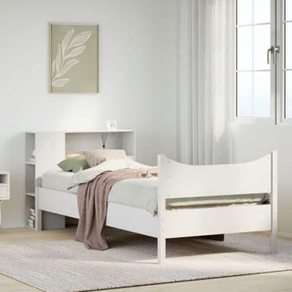 vidaXL Vidaxl - Estructura De Cama Sin Colch&oacute;n Madera Maciza Blanca 75x190 Cm