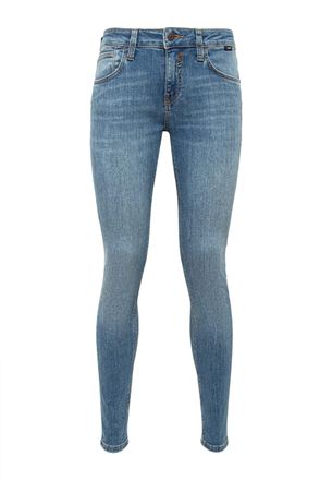Mavi Skinny-fit-Jeans MAVI Mavi Jeans Adriana, Damen, Gr. 26, L&auml;nge 32, blau, Obermaterial: 80% Baumwolle CO. 18% Polyester PES. 2% Elasthan EL., Jeans Ski