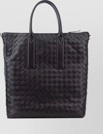Bottega Veneta rectangular top handle woven tote