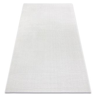 RugsX Rugsx - Alfombra De Cuerda Sisal Flat 48663/060 Liso Crema White 140x200 Cm