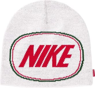 SUPREME FW26 x Nike Oval Beanie White SUP-FW26-2025-WHT