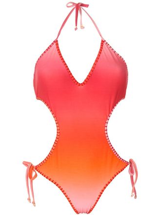 Amir Slama crocheted tie-dye one piece - Orange